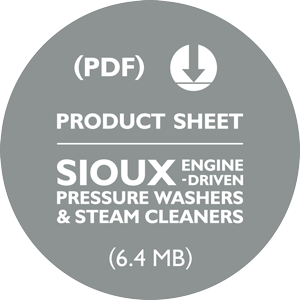 Sioux Pressure Washers & Steam Cleaners Product Sheet