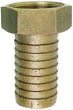 Female Long Shank Brass Coupling