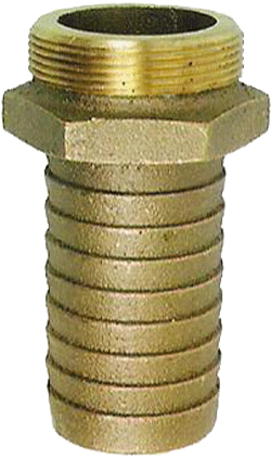 Male Long Shank Brass Coupling