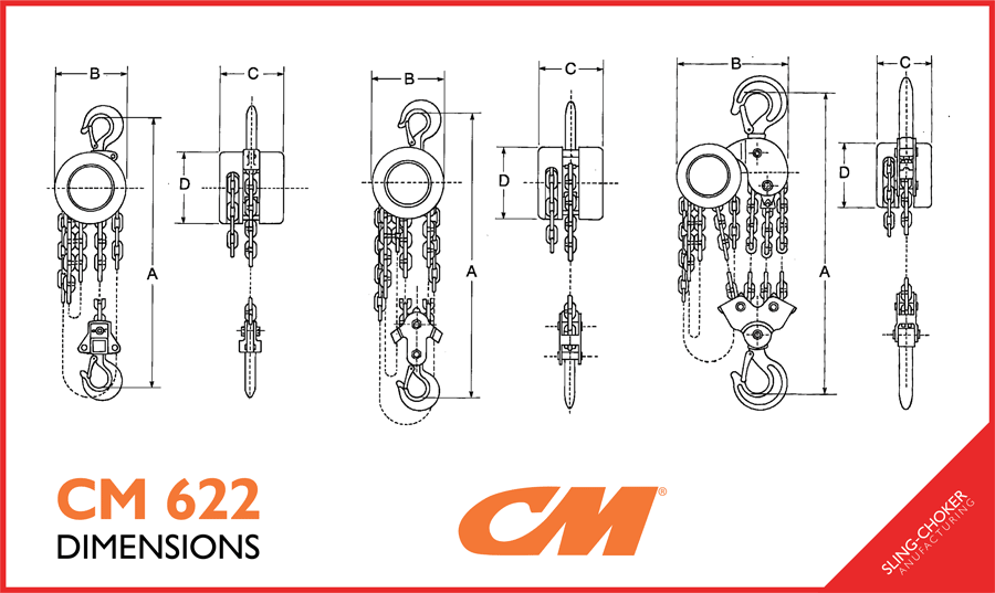 622 Hoist Dimensions