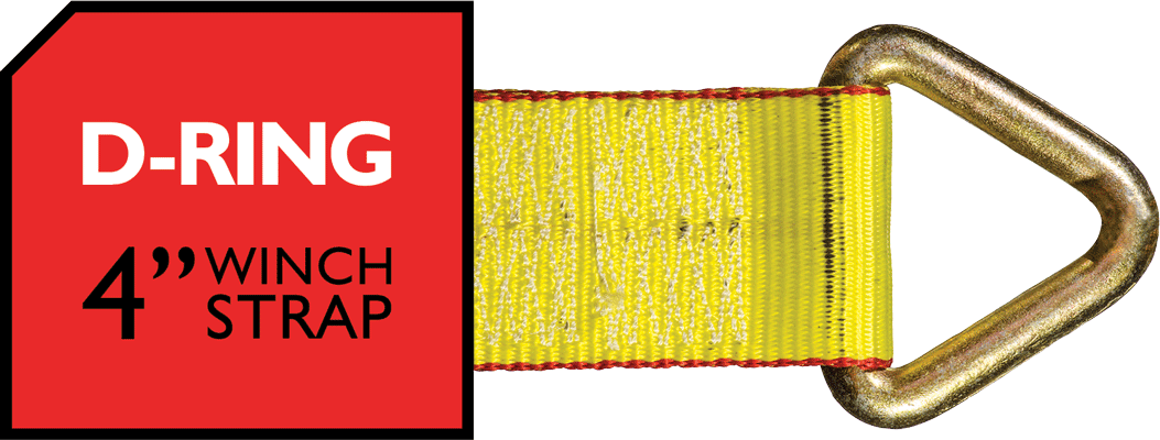 D-Ring 4 Inch Winch Strap